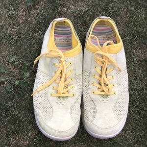 Dansko Elise Light Green and Yellow Sneakers- 41